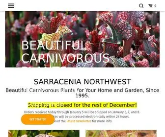 Growcarnivorousplants.com(Beautiful Carnivorous Plants for Sale) Screenshot