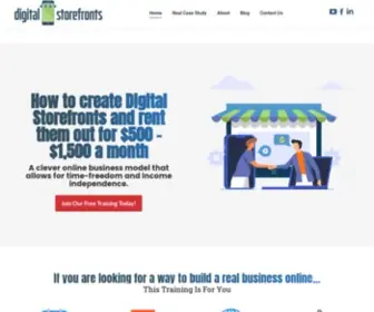 GrowdigitalStorefronts.com(Create a passive income online with digital storefronts business) Screenshot