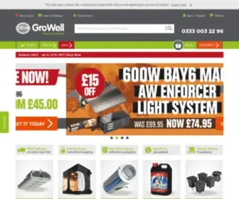 Growell.co.uk(GroWell Hydroponics) Screenshot