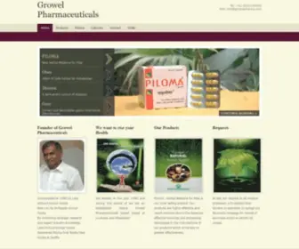 Growelpharma.com(Growel Pharamceuticals in Ghaziabad) Screenshot