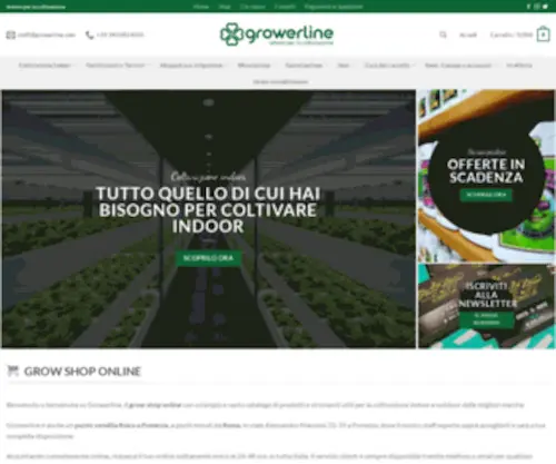 Growerline.com(Growerline è il tuo grow shop di fiducia a Pomezia (Roma)) Screenshot