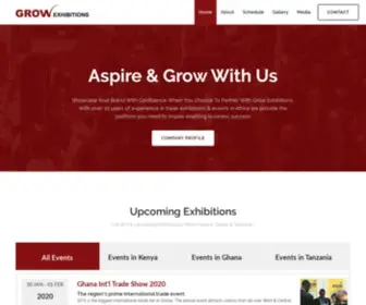 Growexh.com(Grow Exhibitions) Screenshot