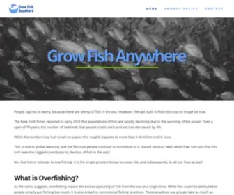 Growfishanywhere.com(Effects and Breeding Sustainability) Screenshot