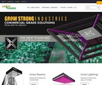 Growganicstech.com(Shop Best LED Grow Lights) Screenshot