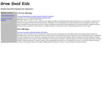 Growgoodkids.com(Grow Good Kids) Screenshot