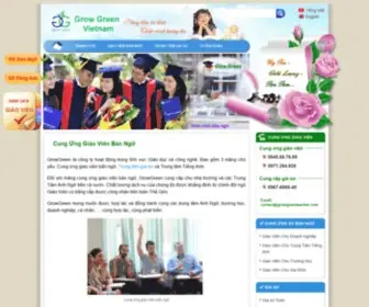 Growgreenteacher.com(Giáo viên bản ngữ) Screenshot