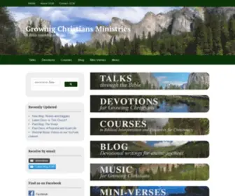 Growingchristians.org(Growing Christians Ministries) Screenshot
