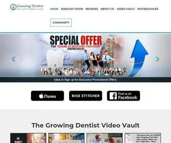 Growingdentist.com(Dentist Podcasts) Screenshot