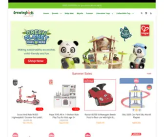 Growingkidz.com.sg(Hape Wooden Toys) Screenshot