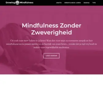 Growingmindfulness.nl(Mindfulness Zonder Zweverigheid) Screenshot