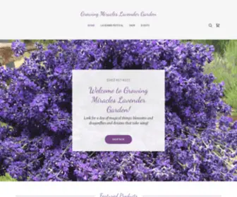 Growingmiracleslavendergarden.com(Growing Miracles Lavender Garden) Screenshot