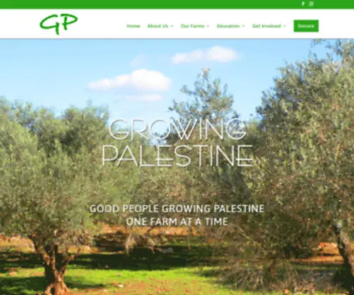 Growingpalestine.com(Growing Palestine) Screenshot