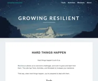 Growingresilient.com(Growing Resilient) Screenshot