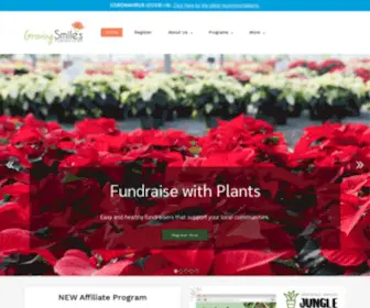 Growingsmilesfundraising.com(Fundraising with plants) Screenshot