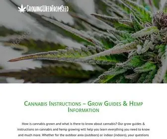 Growingweedfromseed.com(Growing Weed From Seeds) Screenshot