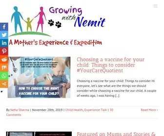 Growingwithnemit.com(Growing with Nemit) Screenshot