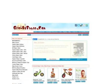 Growinstyle.com(Eco Friendly Organic Diaper Cakes) Screenshot