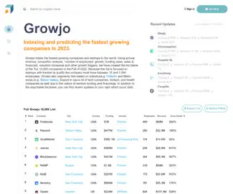 Growjo.com(Company Data API & Enrichment) Screenshot