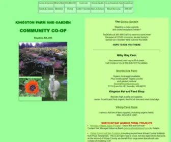 Growkingston.org(KINGSTON FARM AND GARDEN COMMUNITY CO) Screenshot