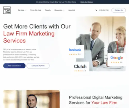 Growlawfirm.com(Law Firm Marketing Agency) Screenshot