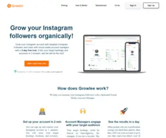 Growleeteam.net(Instagram Marketing Tools) Screenshot