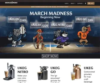 Growlerwerks.com(Create an Ecommerce Website and Sell Online) Screenshot