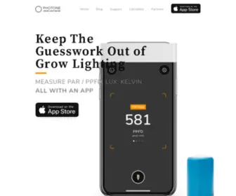 Growlightmeter.com(Grow Light Meter App measures PAR) Screenshot