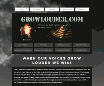 Growlouder.com(Grow Louder's goal) Screenshot