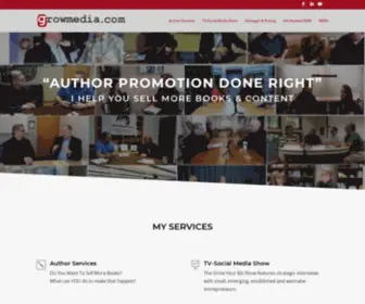 Growmedia.com(Provides author promotion) Screenshot