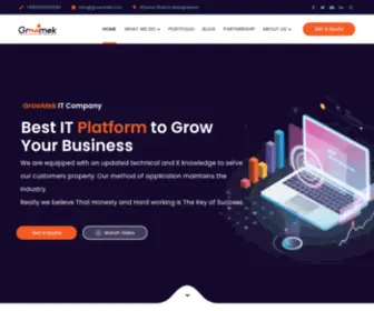 Growmek.com(Let's Build Your Business) Screenshot