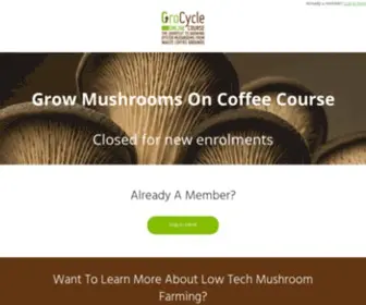 Growmushroomsoncoffee.com(Grow Mushrooms on Coffee) Screenshot