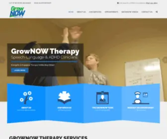 Grownowtherapy.com(GrowNOW Therapy Services) Screenshot