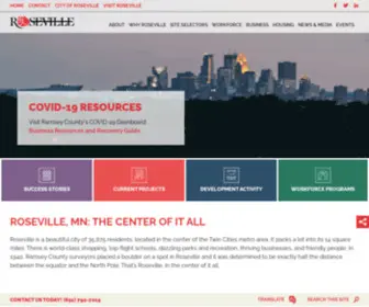 Growroseville.com(Roseville Economic Development Authority (REDA)) Screenshot