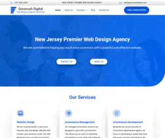 Growrushdigital.com(Web Design North Jersey) Screenshot