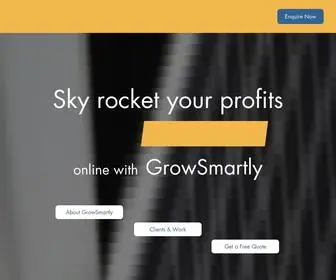 Growsmartly.co.uk(Social media marketing agency) Screenshot