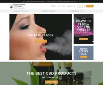 Growsmokeshoppe.com(Time for a higher class of smoker) Screenshot