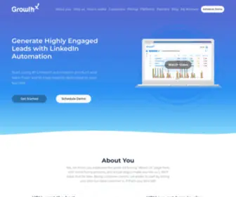 Growth-X.com(Master LinkedIn lead generation with Growth) Screenshot