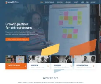 Growthafrica.com(Accelerates high potential entrepreneurs in Africa) Screenshot