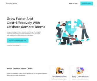 Growthassist.co(Grow Faster And Cost) Screenshot