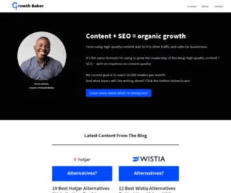Growthbaker.com(Growth Hacking Tools) Screenshot