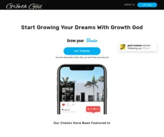 Growthgod.com(Growth God) Screenshot