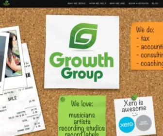 Growthgroup.com(Accountant for Music Businesses) Screenshot