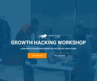 Growthhackingworkshops.com(Learn Growth hacking in 2 days) Screenshot