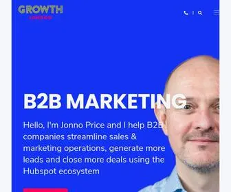 Growthlondon.uk(Hubspot Platinum Partner & B2B Marketing in London) Screenshot