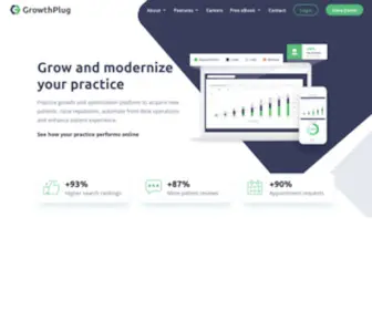 Growthplug.com(Attract new patients with the best dental marketing software) Screenshot