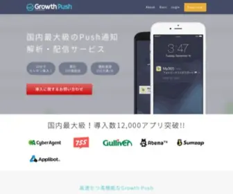Growthpush.com(Growthpush) Screenshot