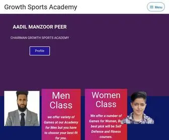 Growthsportsacademy.com(Jammu & Kashmir) Screenshot