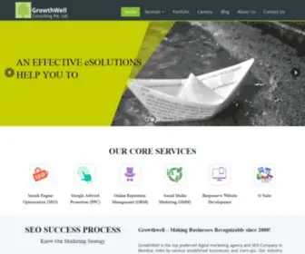 Growthwell.com(Best SEO Company in Mumbai offering SMO) Screenshot