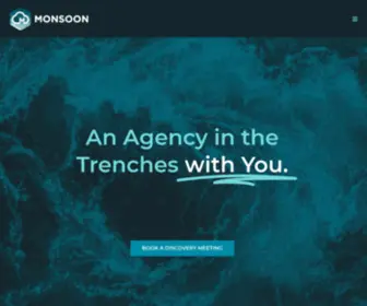 Growwithmonsoon.com(An Agency in the Trenches with You. Monsoon) Screenshot