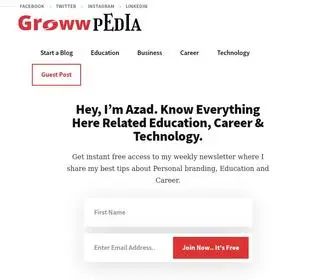 Growwpedia.com(Education, Career & Money) Screenshot